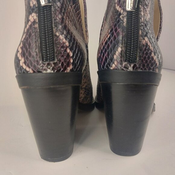 Vince Camuto Gigietta Style Snakeskin Leather Ankle Booties Size 6M - Picture 5 of 9